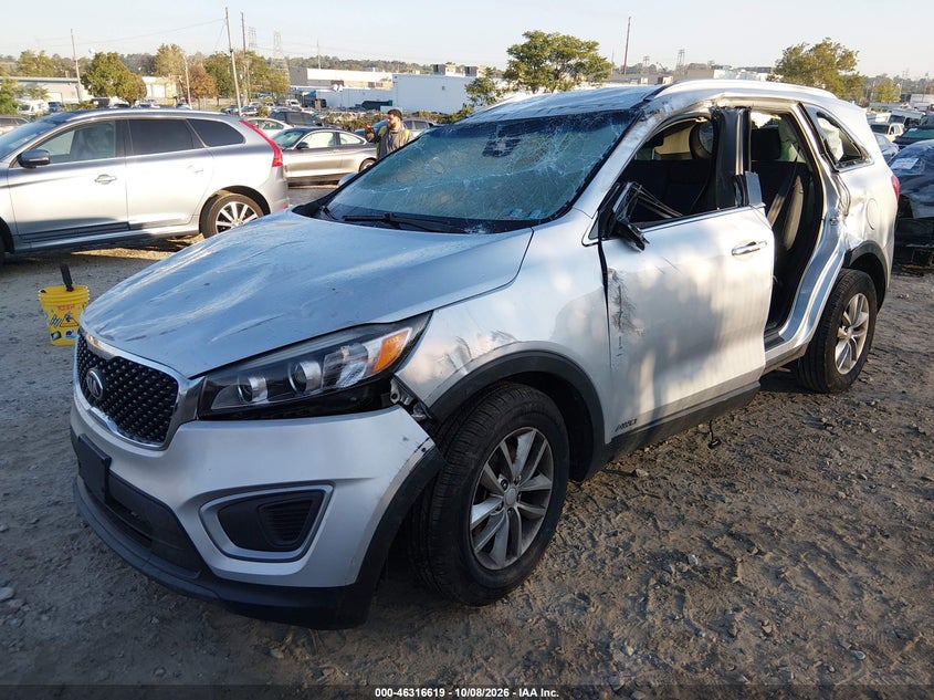 Vin: 5xypgda30hg219749, lot: 46816841, kia sorento 2.4l lx 20172