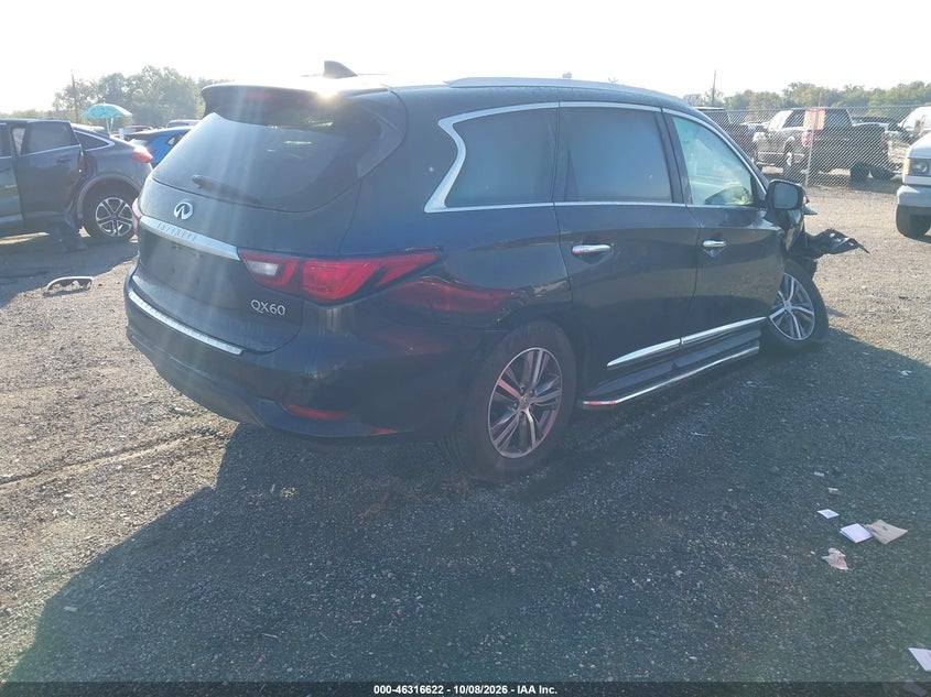 Vin: 5n1dl0mm4lc508024, lot: 46816844, infiniti qx60 luxe awd 20204