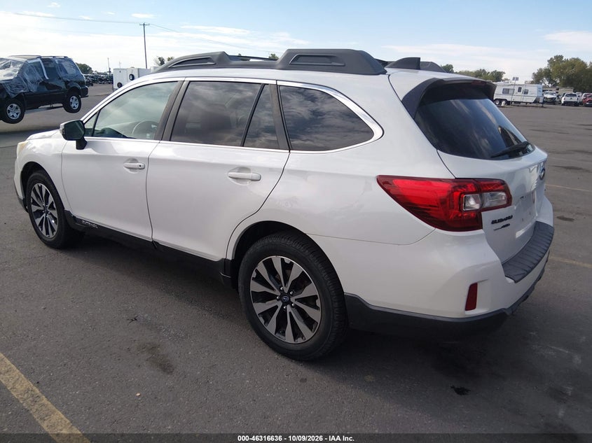 Vin: 4s4bsbnc7g3275385, lot: 46816858, subaru outback 2.5i limited 20163