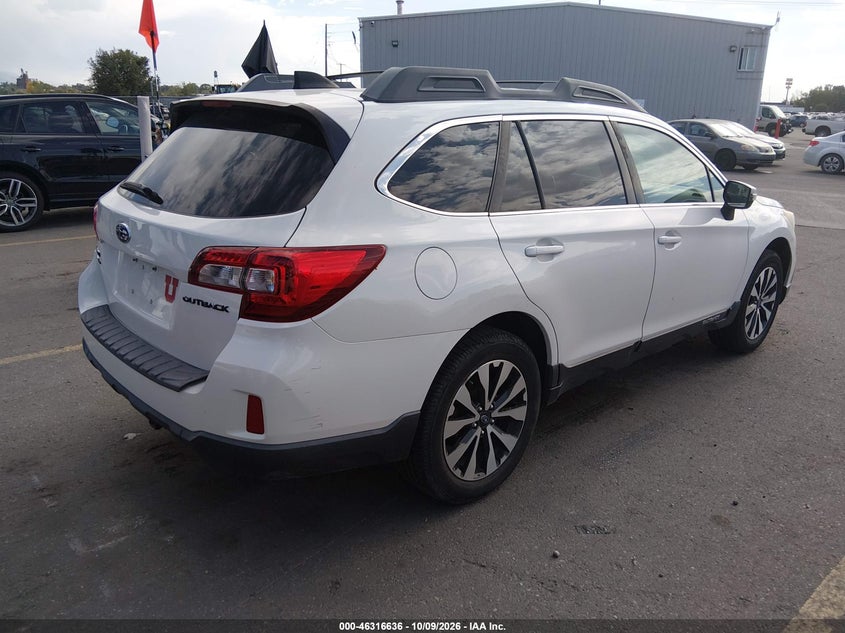 Vin: 4s4bsbnc7g3275385, lot: 46816858, subaru outback 2.5i limited 20164