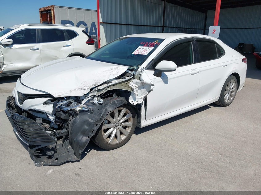 Vin: 4t1c11ak1lu321196, lot: 46816873, toyota camry le 20202