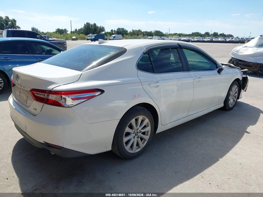 Vin: 4t1c11ak1lu321196, lot: 46816873, toyota camry le 20204