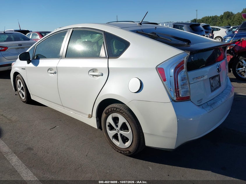 Vin: jtdkn3duxc5518584, lot: 46816921, toyota prius two 20123