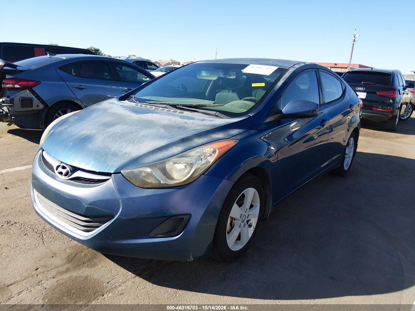 2013 Hyundai Elantra Gls, Удар сзади, IAAI, VIN KMHDH4AE1DU958294 — фото 2