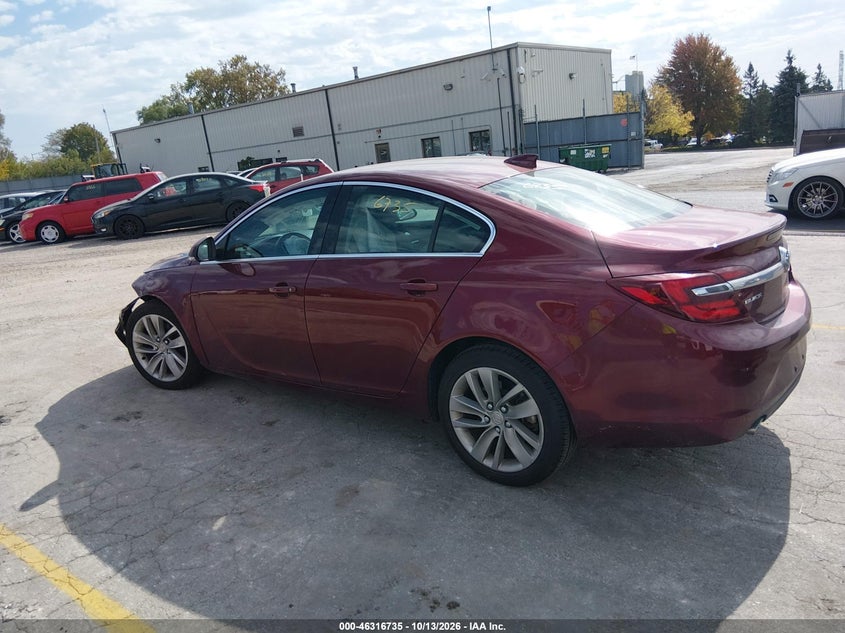Vin: 2g4gk5ex4g9123517, lot: 46816957, buick regal turbo 20163