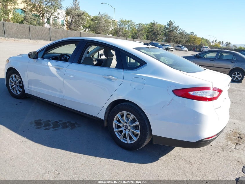 Vin: 3fa6p0g78fr195160, lot: 46816967, ford fusion s 20153