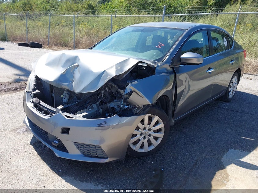 Vin: 3n1ab7ap9jy203255, lot: 46816992, nissan sentra s 20182