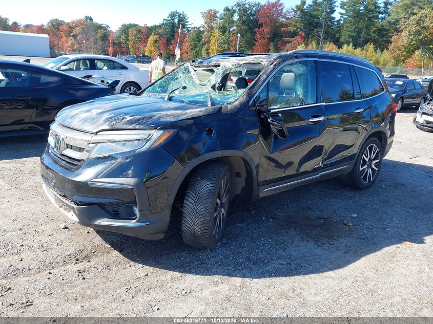 Vin: 5fnyf6h07kb066705, lot: 46816993, honda pilot elite 20192