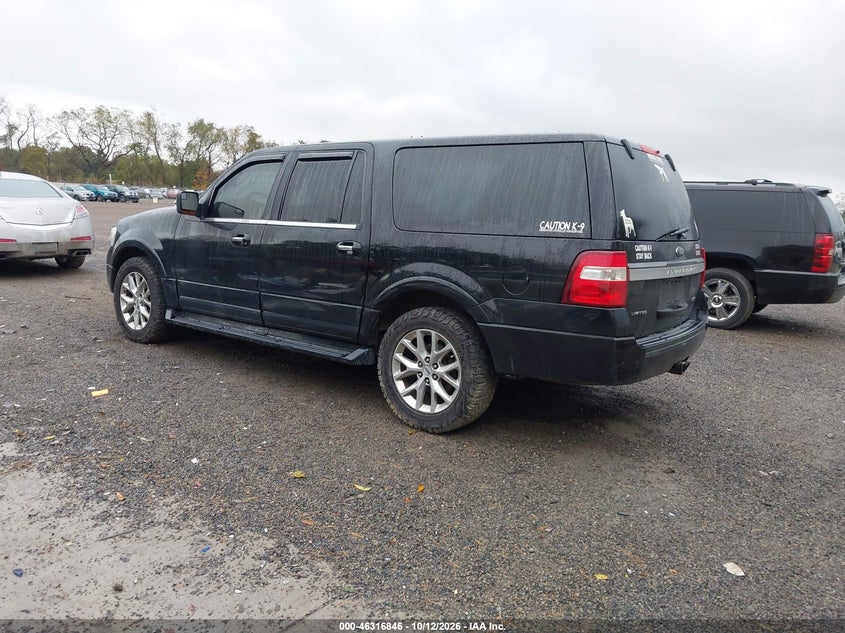 Vin: 1fmjk2at3hea50629, lot: 46817068, ford expedition el limited 20173