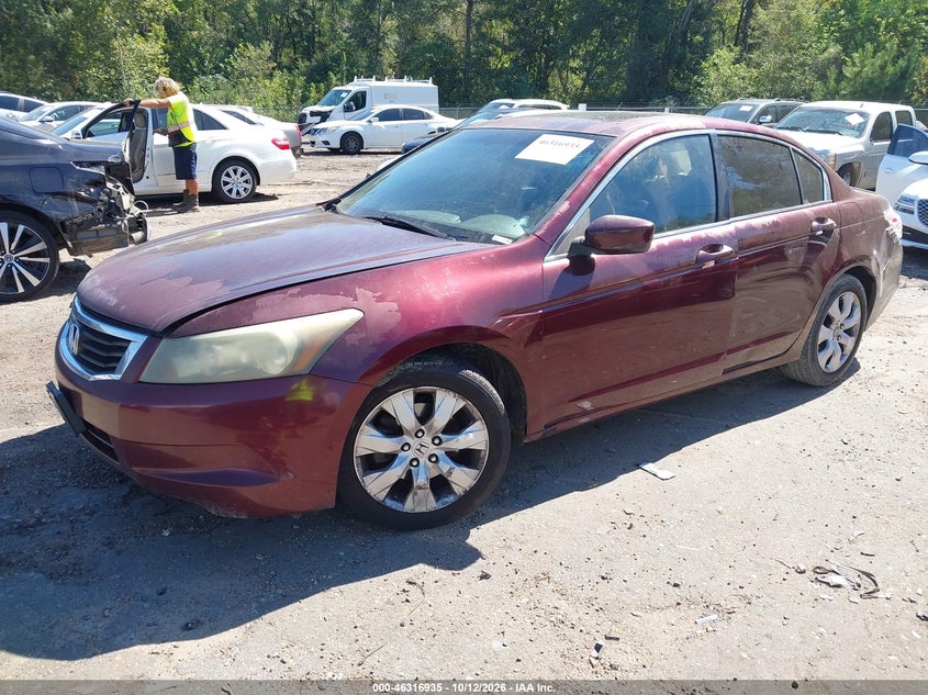 Vin: 1hgcp2f88aa025274, lot: 46817157, honda accord 2.4 ex-l 20102