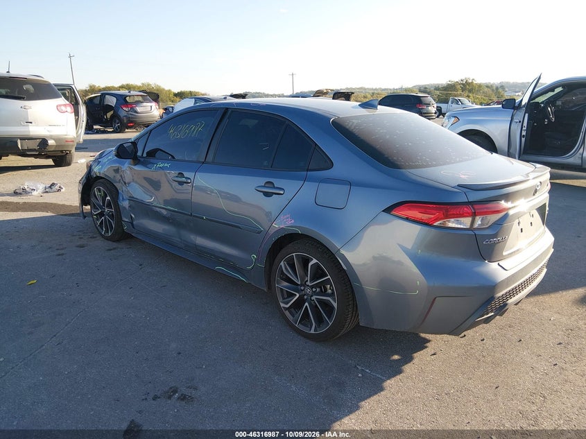 Vin: 5yfs4rcexlp008710, lot: 46817209, toyota corolla se 20203