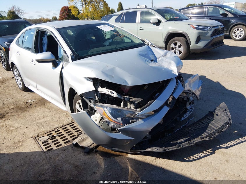 Vin: 5yfepmae4np307591, lot: 46817249, toyota corolla le 20221