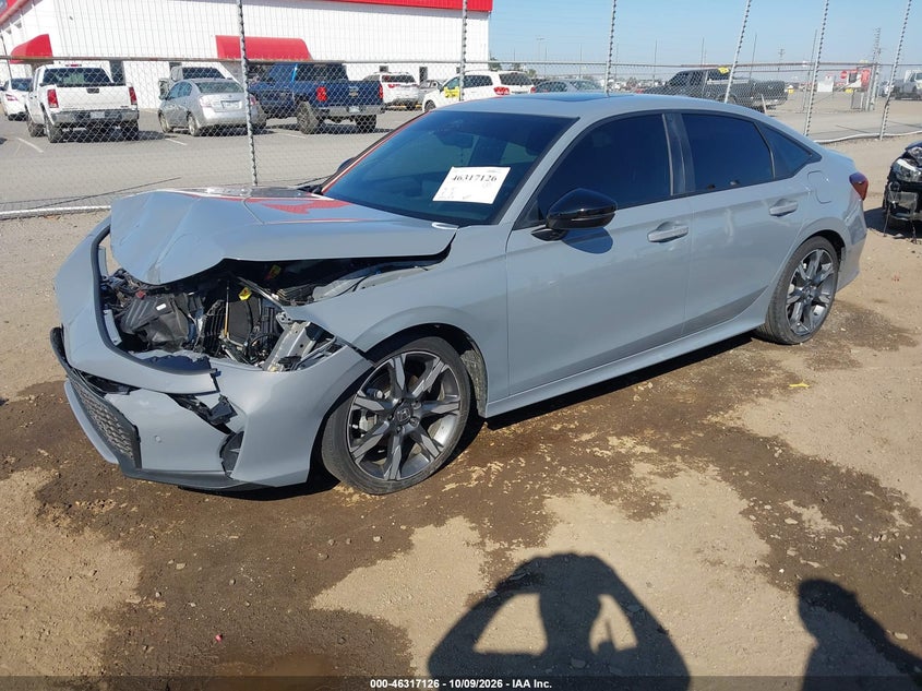 Vin: 2hgfe4f87th300524, lot: 46817348, honda civic hybrid sport/sport touring 20262