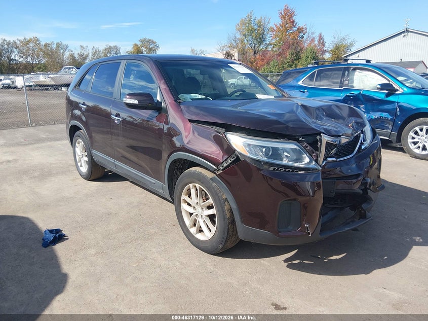 Vin: 5xukt3a63eg525723, lot: 46817351, kia sorento 20141