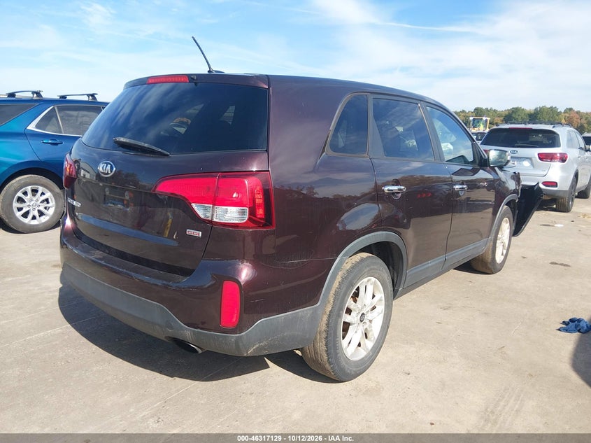 Vin: 5xukt3a63eg525723, lot: 46817351, kia sorento 20144