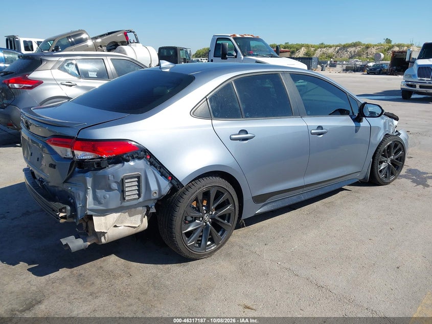 Vin: 5yfs4mce7pp141028, lot: 46817409, toyota corolla se 20234