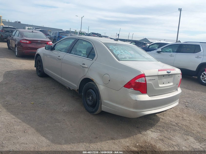 Vin: 3fahp0ha8ar215290, lot: 46817432, ford fusion se 20103