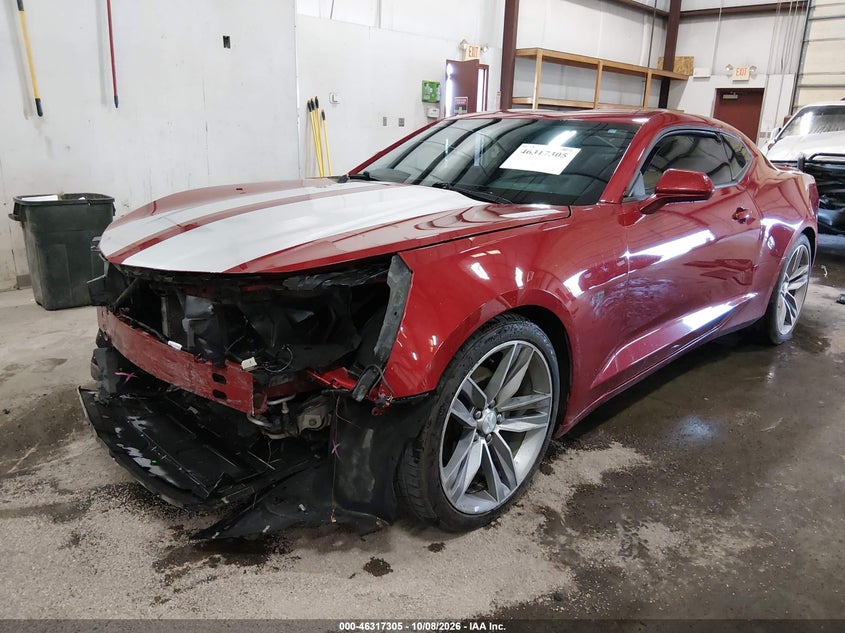 2018 Chevrolet Camaro 1Lt, Front End, IAAI, VIN 1G1FB1RS4J0122546 — photo 2