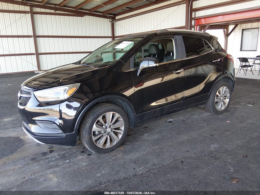 Vin: kl4cjasb2jb616541, lot: 46817550, buick encore preferred 20182