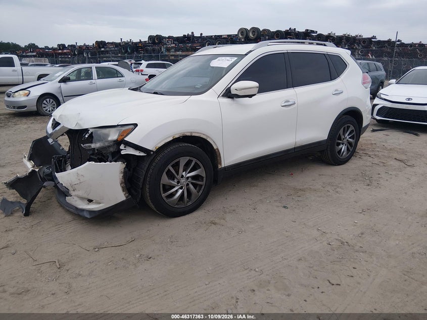 Vin: 5n1at2mt6ec816739, lot: 46817585, nissan rogue sl 20142