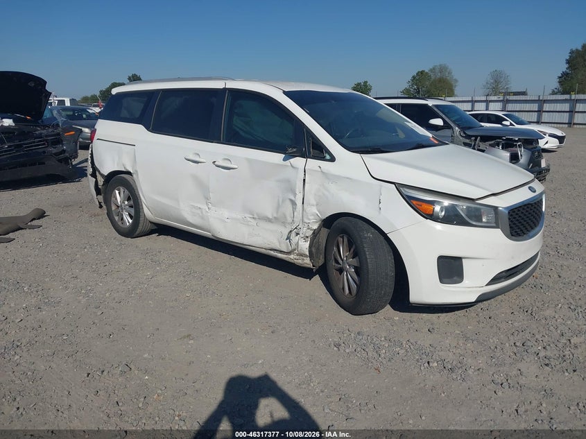 Vin: kndmb5c17f6033502, lot: 46817599, kia sedona lx 2015 img_1