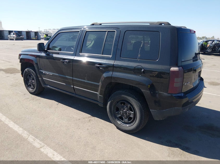 Vin: 1c4njrbb4gd638650, lot: 46817630, jeep patriot sport 20163