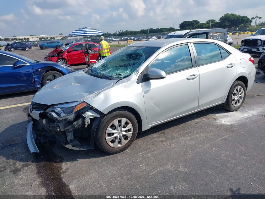 Vin: 2t1burhe2ec188356, lot: 46817660, toyota corolla l 20142