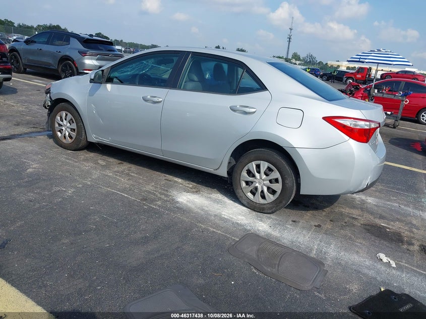 Vin: 2t1burhe2ec188356, lot: 46817660, toyota corolla l 20143