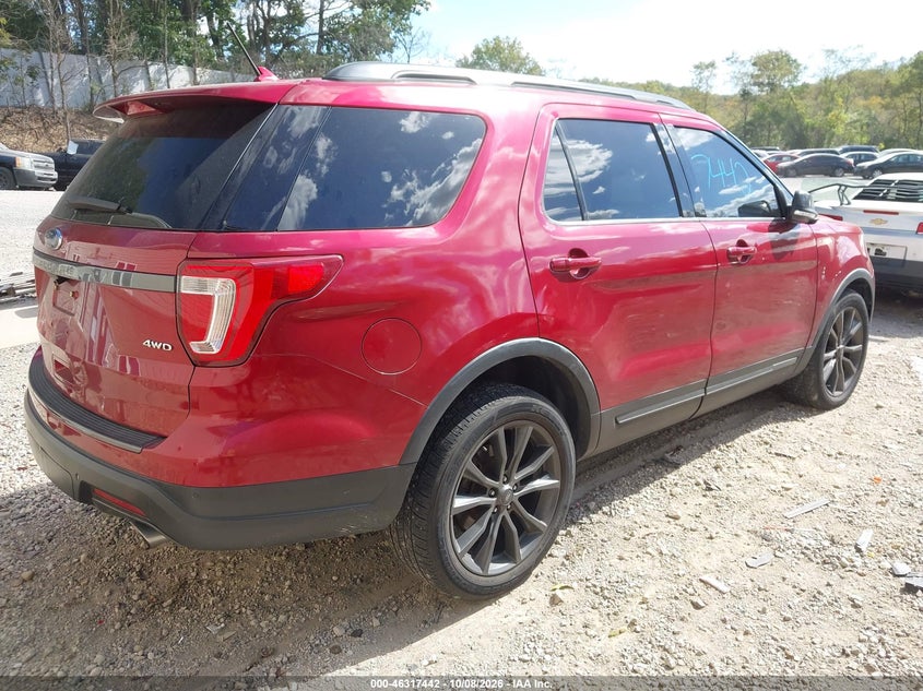Vin: 1fm5k8d88jga96995, lot: 46817664, ford explorer xlt 20184