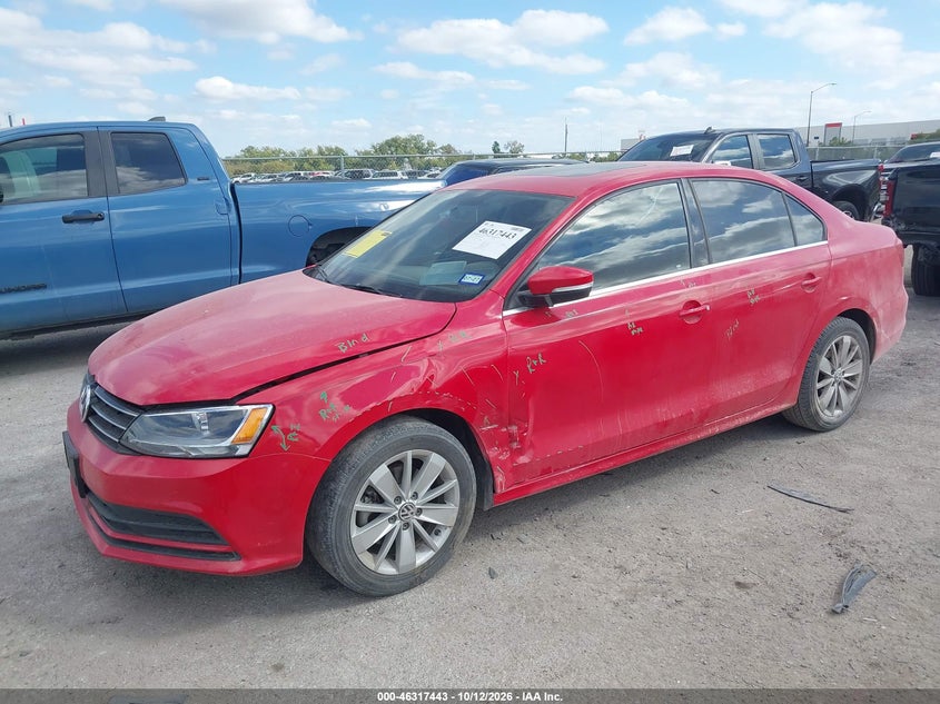 Vin: 3vwd07aj3fm411414, lot: 46817665, volkswagen jetta 1.8t se 20152