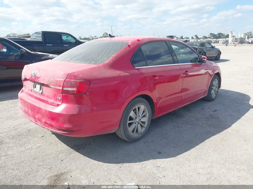 Vin: 3vwd07aj3fm411414, lot: 46817665, volkswagen jetta 1.8t se 20154