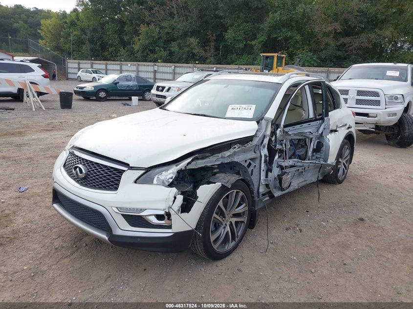 Vin: jn1bj0rr9hm417356, lot: 46817746, infiniti qx50 20172