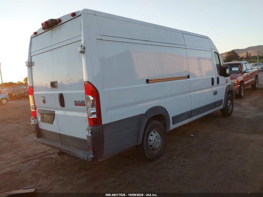Vin: 3c6urvjg5ke537416, lot: 46817748, ram promaster 3500 cargo van high roof 159 wb ext 20194
