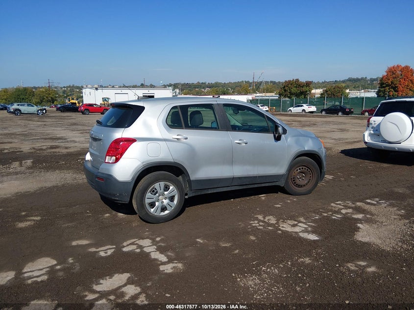 Vin: 3gncjksb2gl275829, lot: 46817799, chevrolet trax 1ls 20164