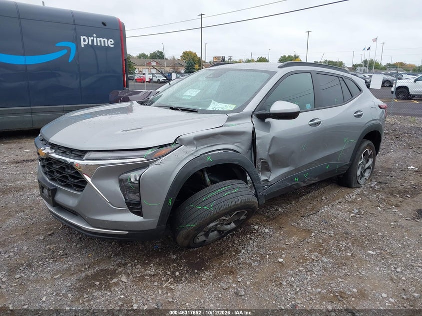Vin: kl77lhe24rc200239, lot: 46817873, chevrolet trax fwd lt 20242