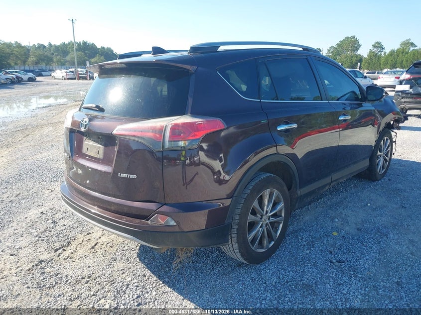 Vin: 2t3yfrev8hw403189, lot: 46817908, toyota rav4 limited 20174