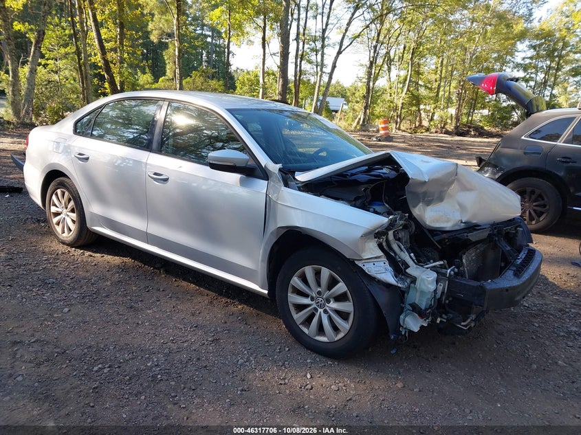 Vin: 1vwap7a36dc034219, lot: 46817928, volkswagen passat 2.5l s 20131