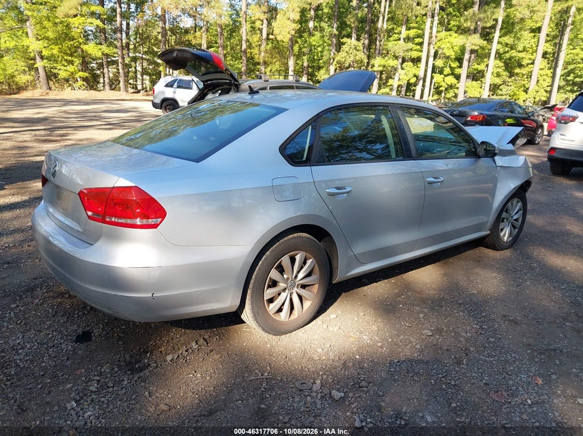 Vin: 1vwap7a36dc034219, lot: 46817928, volkswagen passat 2.5l s 20134