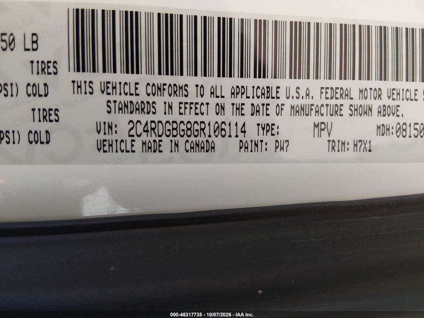 2016 DODGE GRAND CARAVAN SE · Фото 9