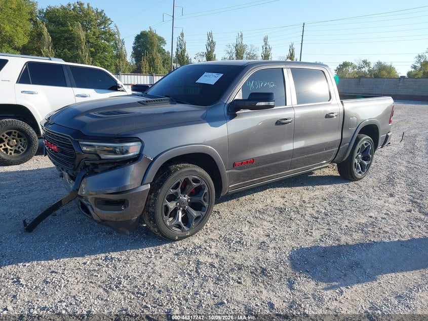 Vin: 1c6srfht9nn435066, lot: 46817964, ram 1500 limited  4x4 5'7 box 20222