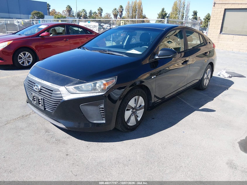 Vin: kmhc65lc9ku156835, lot: 46817979, hyundai ioniq hybrid blue 20192