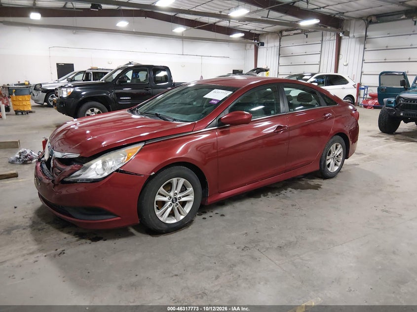 Vin: 5npeb4ac5eh936898, lot: 46817995, hyundai sonata gls 20142