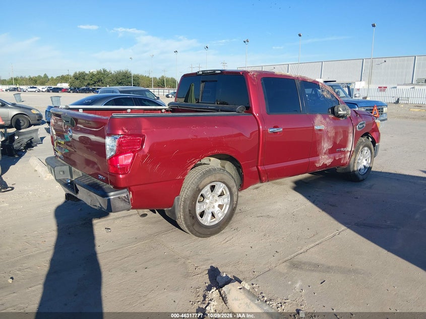 Vin: 1n6aa1ek7hn513419, lot: 46817999, nissan titan sv 20174