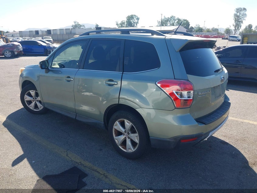 Vin: jf2sjapc3eh554543, lot: 46818079, subaru forester 2.5i touring 20143