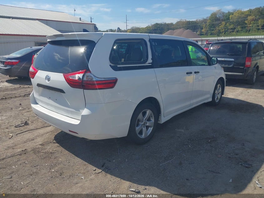 Vin: 5tdzz3dc1ls073740, lot: 46818081, toyota sienna l 20204