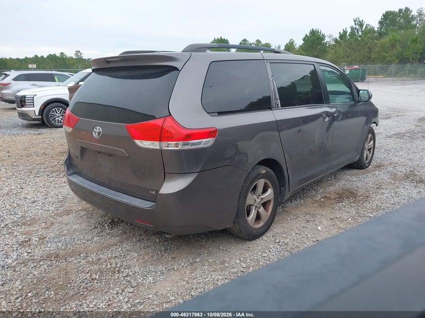 Vin: 5tdkk3dc7cs253164, lot: 46818085, toyota sienna le v6 8 passenger 20124