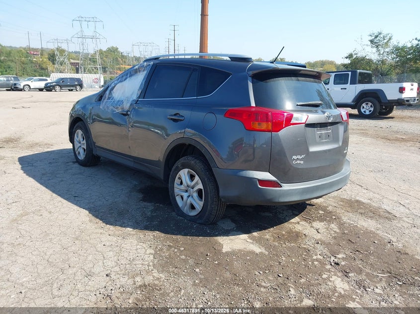 Vin: jtmbfrev4fj041489, lot: 46818113, toyota rav4 le 20153