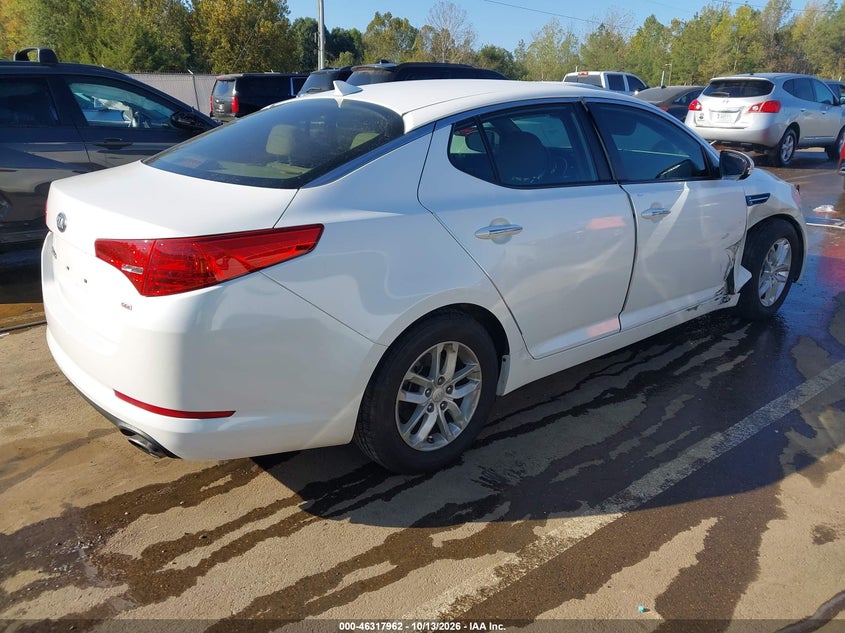 Vin: knagm4a70d5408543, lot: 46818184, kia optima lx 20134