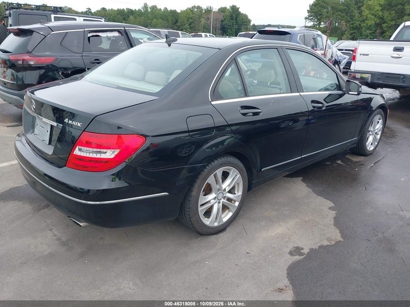 Vin: wddgf8ab1er305513, lot: 46818230, mercedes-benz c 300 luxury 4matic 20144
