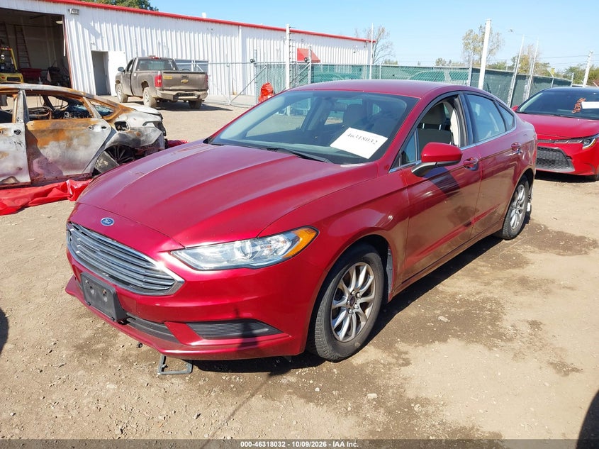 Vin: 3fa6p0g76hr189683, lot: 46818254, ford fusion s 20172